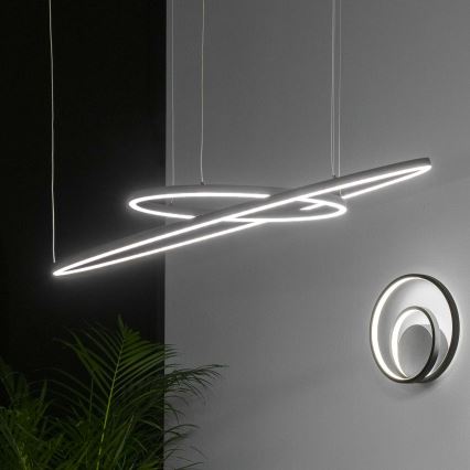 Ideal Lux - LED luster na sajli ORACLE LED/53W/230V 3000K CRI 90 prečnik 90 cm crna