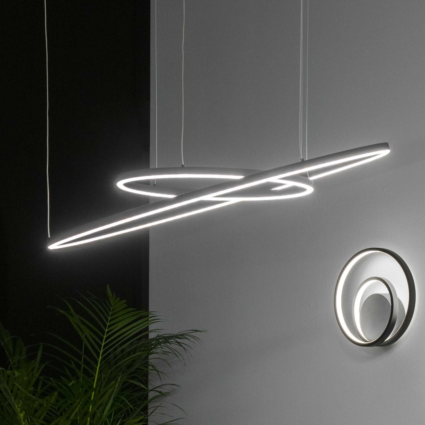 Ideal Lux - LED luster na sajli ORACLE LED/53W/230V 3000K CRI 90 prečnik 90 cm crna