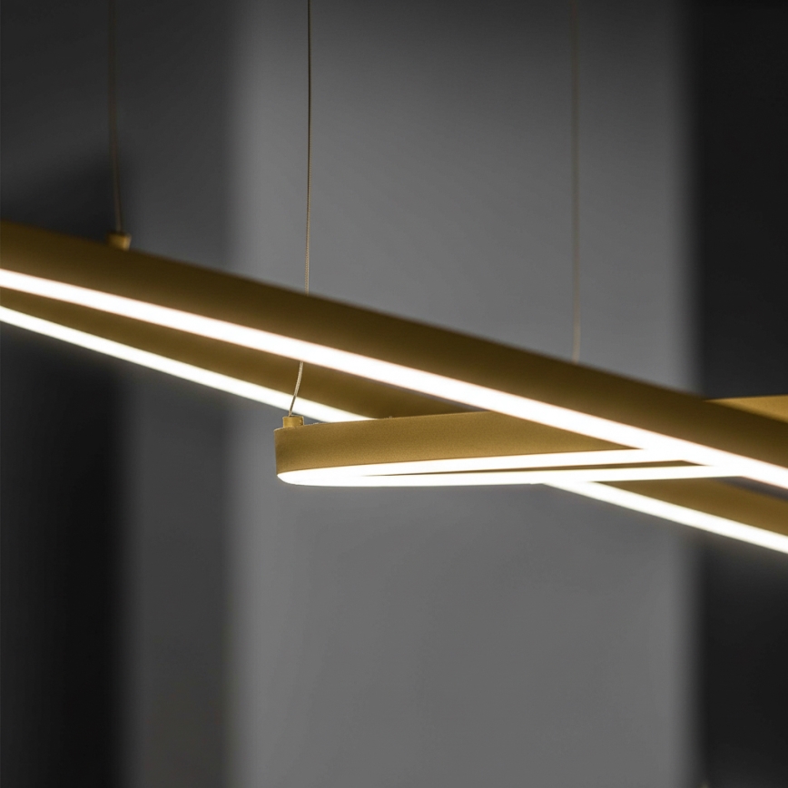 Ideal Lux - LED luster na sajli ORACLE SLIM LED/29W/230V 3000K CRI 90 prečnika 50 cm zlatna