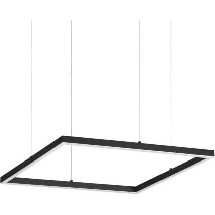 Ideal Lux - LED luster na sajli ORACLE SLIM LED/33W/230V 3000K CRI 90 50x50 cm crna