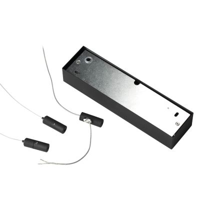 Ideal Lux - LED luster na sajli ORACLE SLIM LED/33W/230V 3000K CRI 90 50x50 cm crna