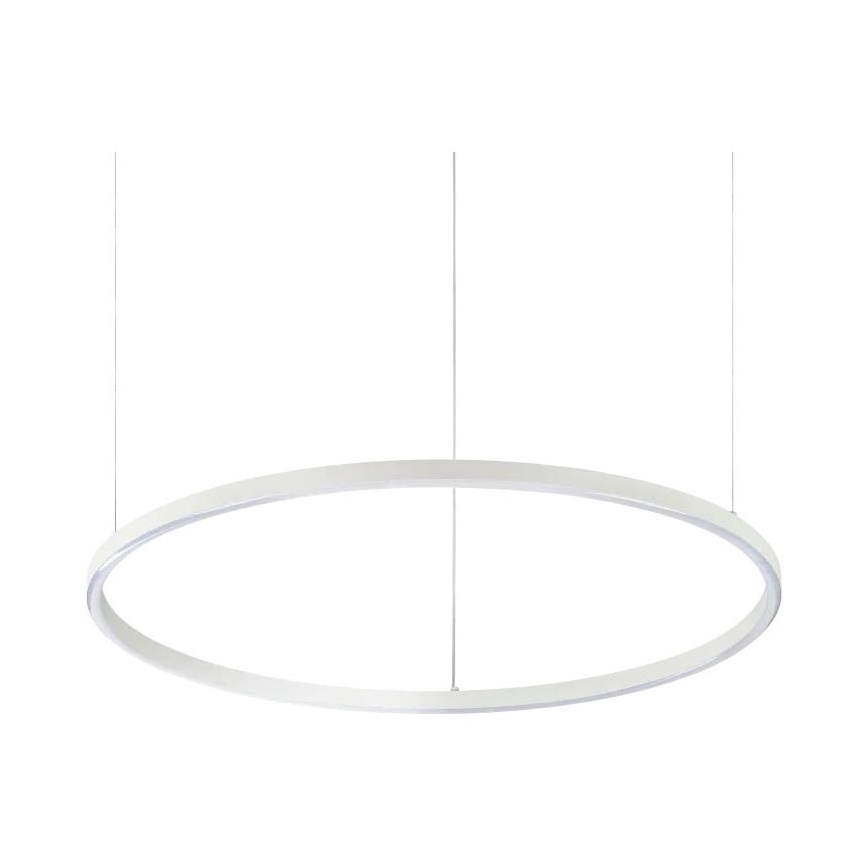 Ideal Lux - LED luster na sajli ORACLE SLIM LED/37W/230V 2700K CRI 90 prečnik 70 cm bela