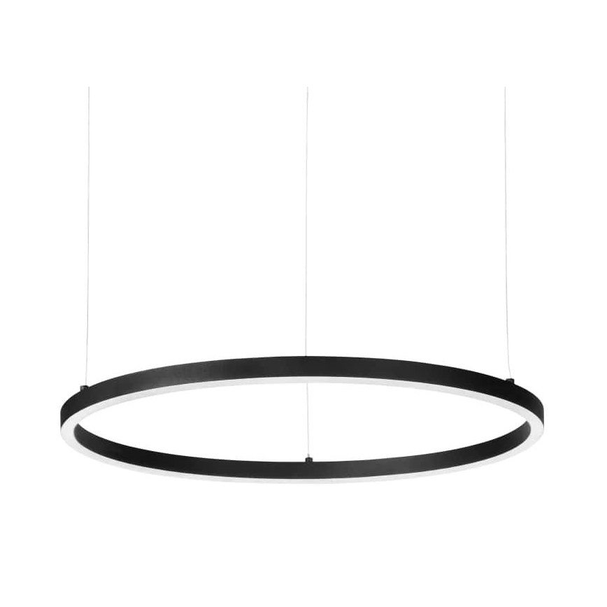 Ideal Lux - LED prigušiva luster na sajli ORACLE SLIM LED/40W/230V 3000K CRI 90 prečnika 70 cm crna