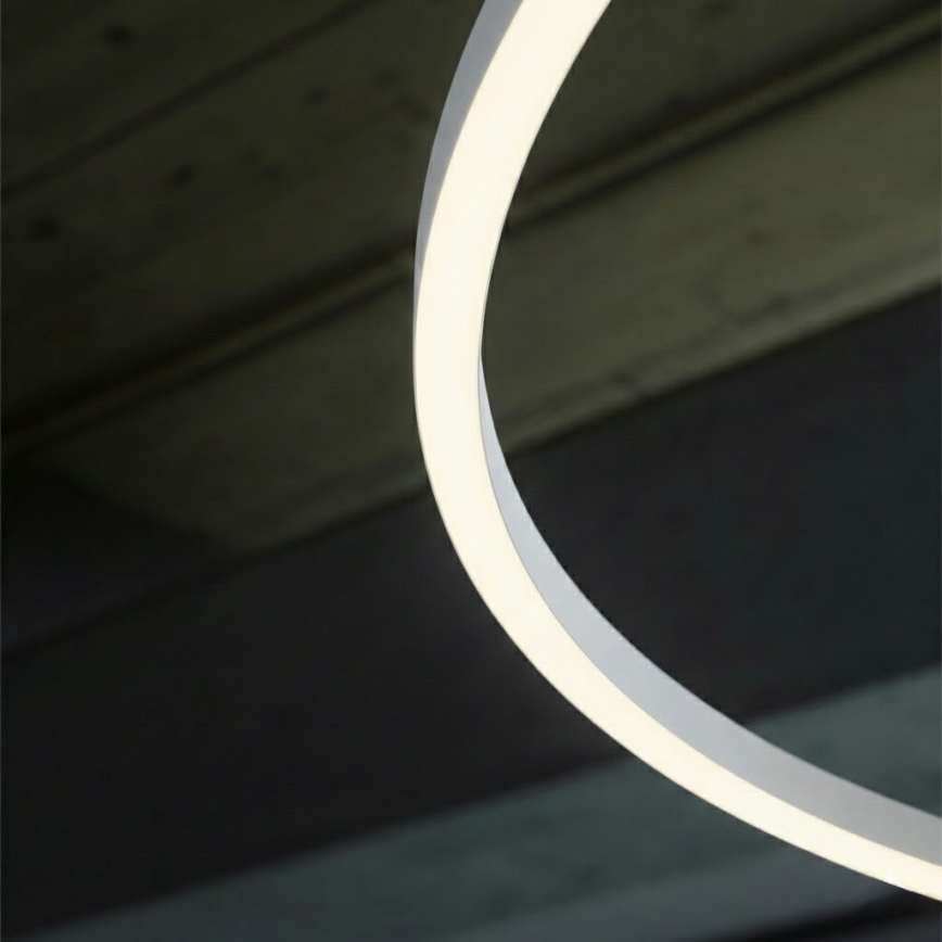 Ideal Lux - LED prigušiva luster na sajli ORACLE SLIM LED/40W/230V 3000K CRI 90 prečnik 70 cm bela