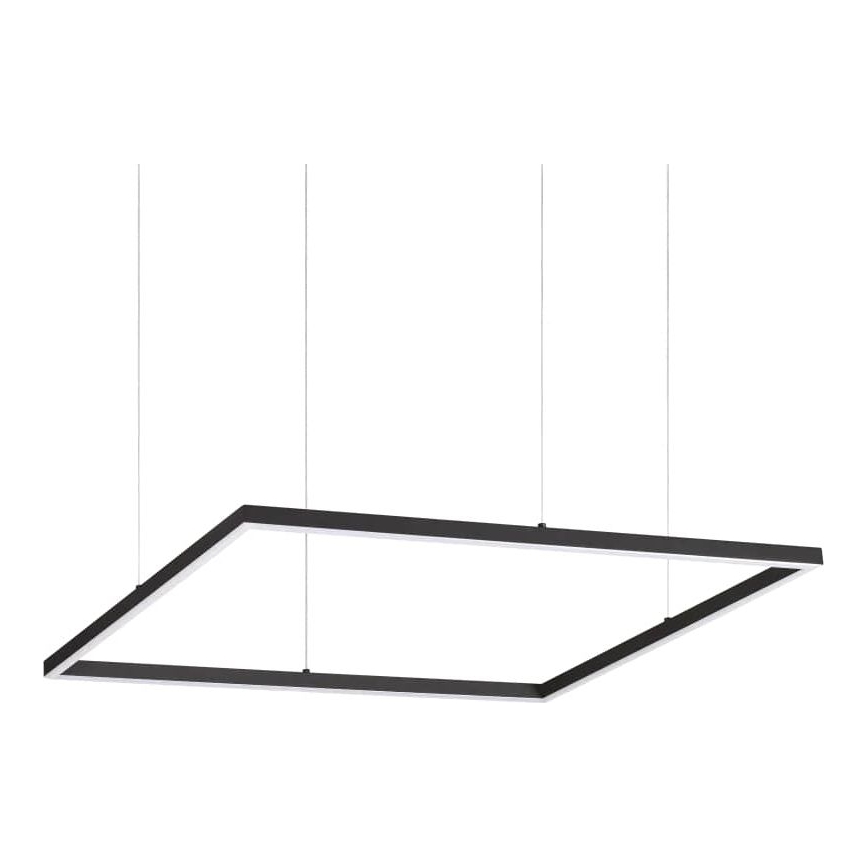 Ideal Lux - LED luster na sajli ORACLE SLIM LED/44W/230V 3000K CRI 90 70x70 cm crna