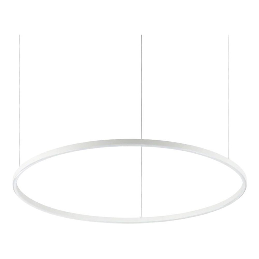 Ideal Lux - LED luster na sajli ORACLE SLIM LED/53W/230V 2700K CRI 90 prečnik 90 cm bela