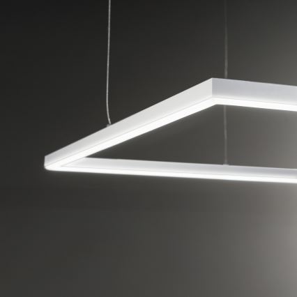 Ideal Lux - LED luster na sajli ORACLE SLIM LED/53W/230V 3000K CRI 90 90x90 cm bela