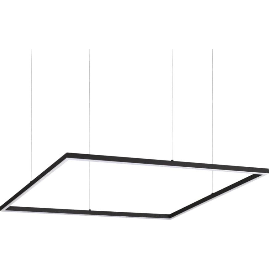 Ideal Lux - LED luster na sajli ORACLE SLIM LED/53W/230V 3000K CRI 90 90x90 cm crna