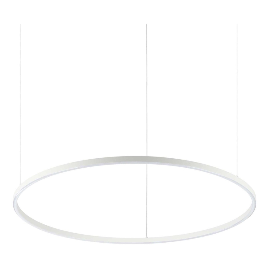 Ideal Lux - beli LED luster na sajli ORACLE SLIM LED/53W/230V 4000K CRI 90, prečnik 90 cm