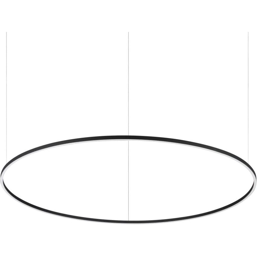 Ideal Lux - LED luster na sajli ORACLE SLIM LED/83W/230V 2700K CRI 90 prečnik 150 cm crna