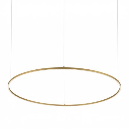Ideal Lux - LED luster na sajli ORACLE SLIM LED/83W/230V 3000K CRI 90 prečnik 150 cm zlatna