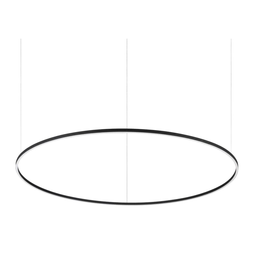 Ideal Lux - LED luster na sajli ORACLE SLIM LED/83W/230V 4000K CRI 90 prečnik 150 cm crna