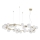 Ideal Lux - LED luster na sajli PERLAGE 30xG9/3W/230V 143 cm zlatna/bela