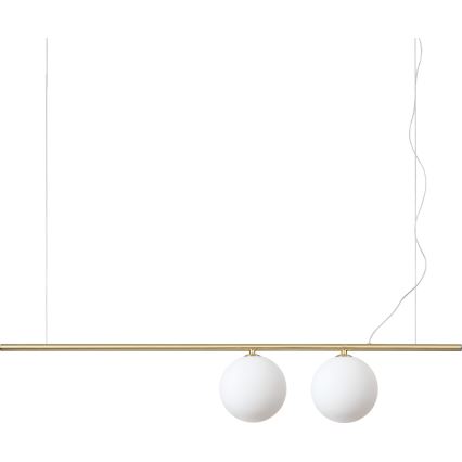 Ideal Lux - LED luster na sajli PERLINE 2xG9/3W/230V zlatan