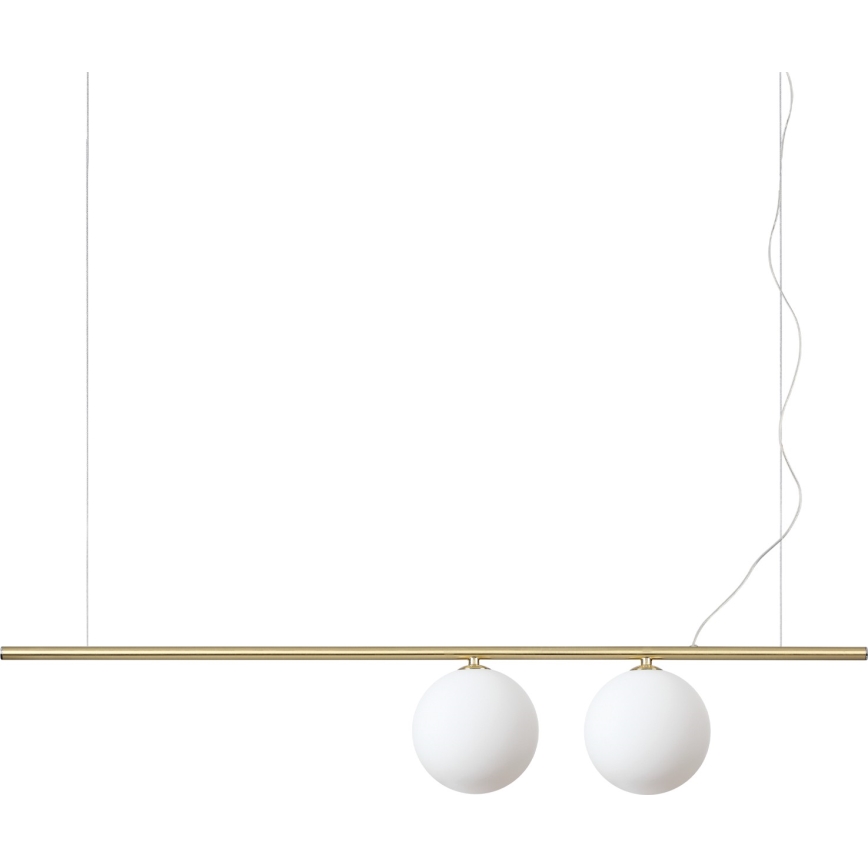 Ideal Lux - LED luster na sajli PERLINE 2xG9/3W/230V zlatan