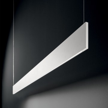 Ideal Lux - LED luster na sajli STEEL LED/24W/230V 3000K CRI 90 120 cm bela