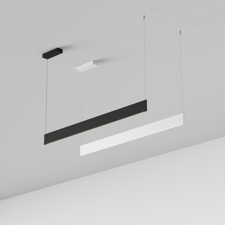 Ideal Lux - LED luster na sajli STEEL LED/24W/230V 3000K CRI 90 120 cm crna