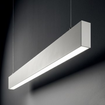 Ideal Lux - LED luster na sajli STEEL LED/29W/230V 3000K CRI 90 120 cm bela