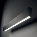 Ideal Lux - LED luster na sajli STEEL LED/29W/230V 3000K CRI 90 120 cm crna