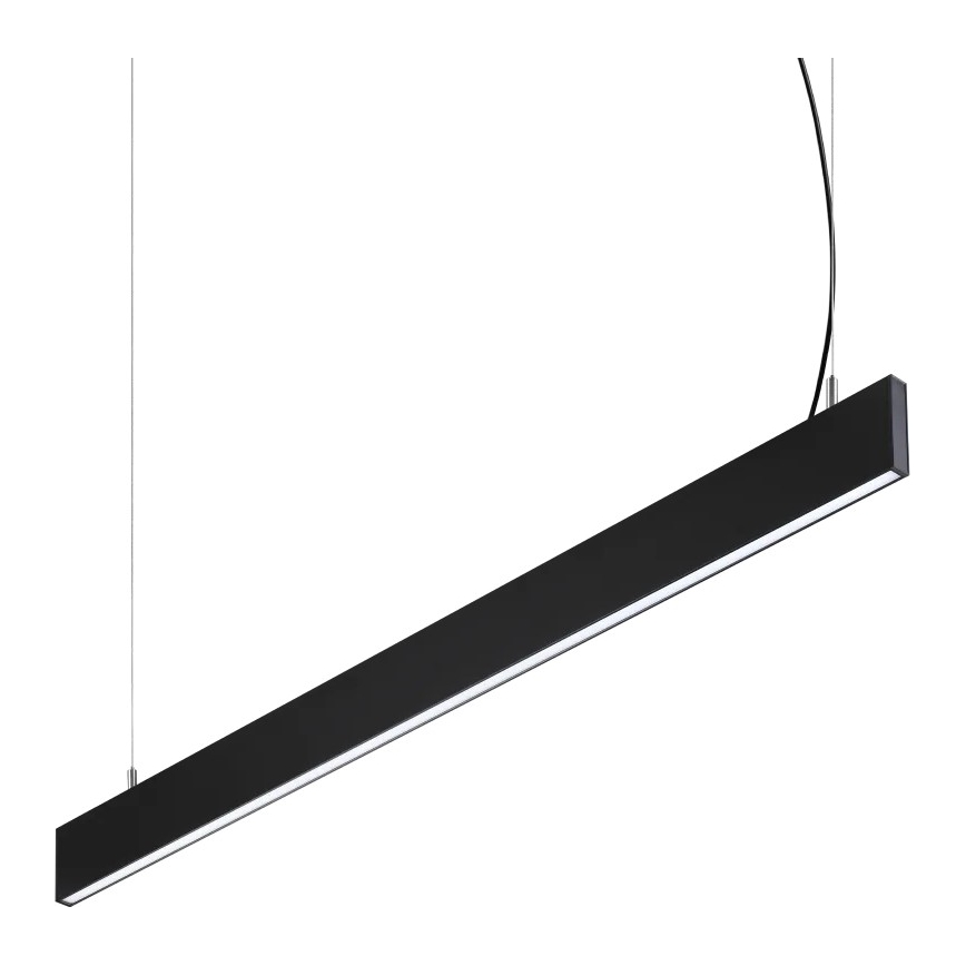 Ideal Lux - LED luster na sajli STEEL LED/29W/230V 3000K CRI 90 120 cm crna