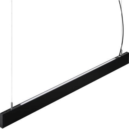 Ideal Lux - LED luster na sajli STEEL LED/29W/230V 3000K CRI 90 120 cm crna