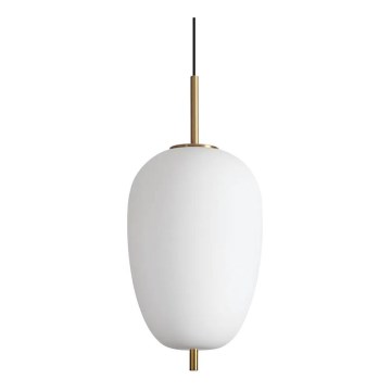Ideal Lux - LED luster na sajli UMILE LED/20W/230V prečnik 27 cm CRI 90 mesing/bela