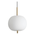 Ideal Lux - LED luster na sajli UMILE LED/20W/230V prečnik 30 cm CRI 90 mesing/bela