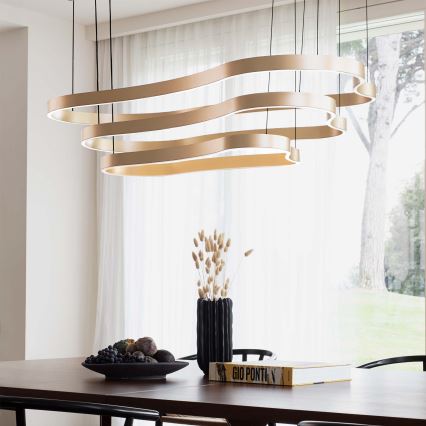 Ideal Lux - LED luster na sajli WAVES LED/37W/230V CRI 90 mesing