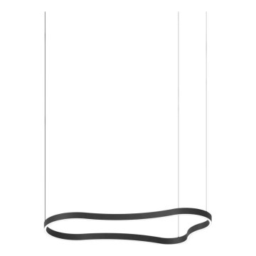 Ideal Lux - LED luster na sajli WAVES LED/45W/230V CRI 90 crna