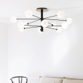 Ideal Lux - LED luster na šipci COSMOPOLITAN 12xG9/3W/230V prečnik 145 cm crna
