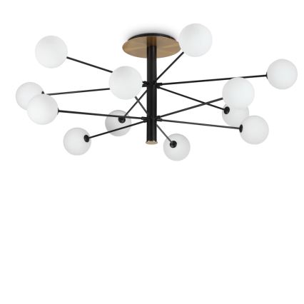 Ideal Lux - LED luster na šipci COSMOPOLITAN 12xG9/3W/230V prečnik 145 cm crna