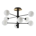 Ideal Lux - LED luster na štangu COSMOPOLITAN 8xG9/3W/230V prečnik 64 cm crna