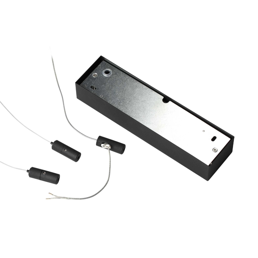 Ideal Lux - LED prigušiva luster na sajli ORACLE SLIM LED/40W/230V 4000K prečnik 70 cm CRI 90 crna