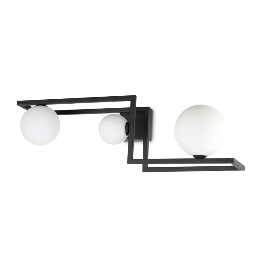 Ideal Lux - LED plafonski luster ANGOLO 3xG9/3W/230V crni
