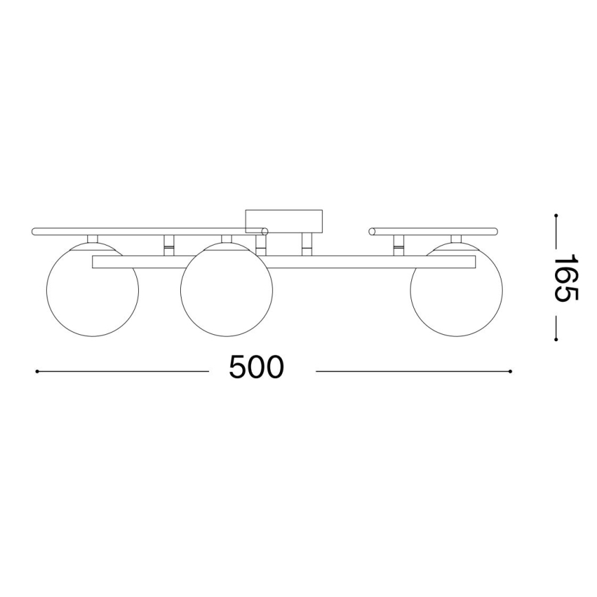 Ideal Lux - LED plafonski luster ATLAS 3xG9/3W/230V crni