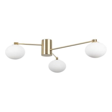 Ideal Lux - LED plafonski luster HERMES 3xG9/3W/230V prečnik 90 cm zlatna