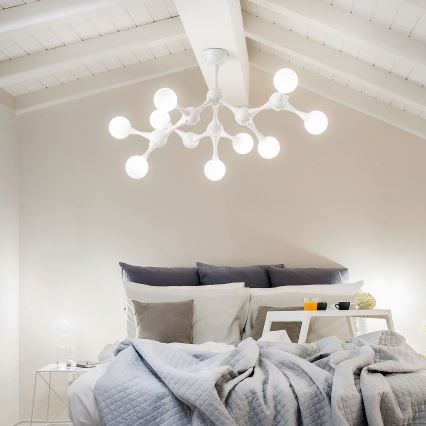 Ideal Lux - LED plafonski luster NODINO 9xG9/3W/230V bela