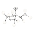 Ideal Lux - LED plafonski luster NODINO 9xG9/3W/230V prečnik 83 cm sjajni hrom/bela