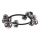 Ideal Lux - LED plafonski luster PERLAGE 10xG9/3W/230V Ø 70 cm crna/zadimljeno crna