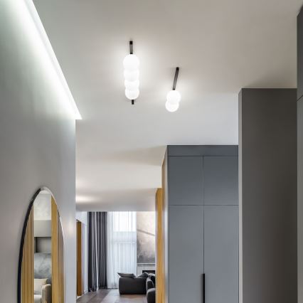 Ideal Lux - LED plafonsko svetlo BINOMIO 4xG9/3W/230V crno