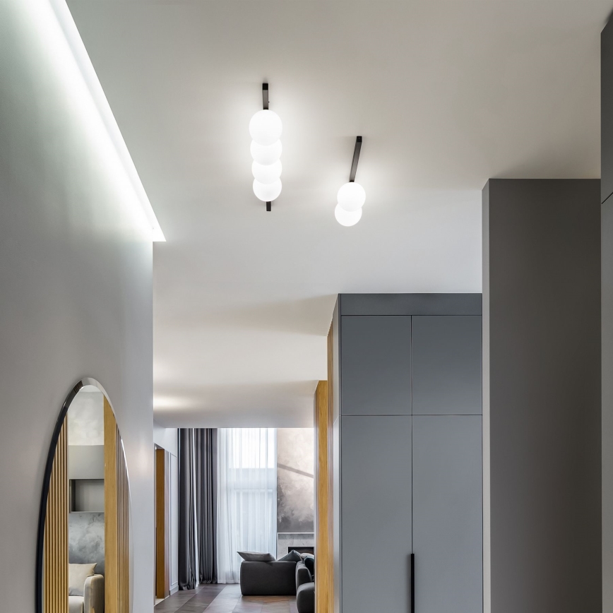 Ideal Lux - LED plafonsko svetlo BINOMIO 4xG9/3W/230V crno