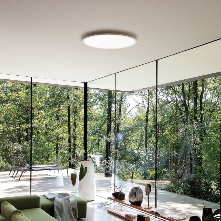 Ideal Lux - LED plafonsko svetlo FLY LED/18W/230V 2700K prečnik 35 cm CRI 90 IP40 bela