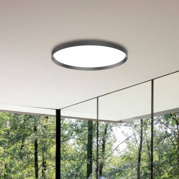 Ideal Lux - LED plafonsko svetlo FLY LED/26W/230V 2700K Ø 45 cm CRI 90 IP40 crna