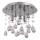 Ideal Lux - LED plafonsko svetlo MOONLIGHT sa kristalima 5xG9/3W/230V prečnik 26 cm sjajni hrom