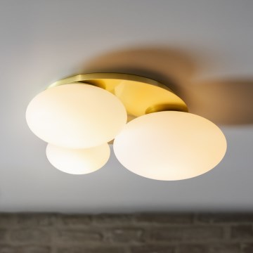 Ideal Lux - LED plafonsko svetlo NINFEA 3xGX53/9W/230V zlatna