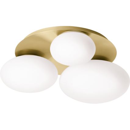 Ideal Lux - LED plafonsko svetlo NINFEA 3xGX53/9W/230V zlatna