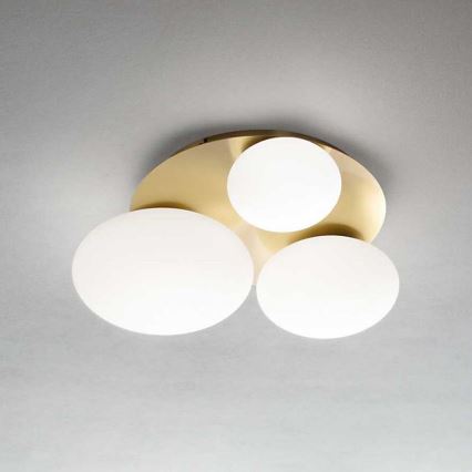 Ideal Lux - LED plafonsko svetlo NINFEA 3xGX53/9W/230V zlatna