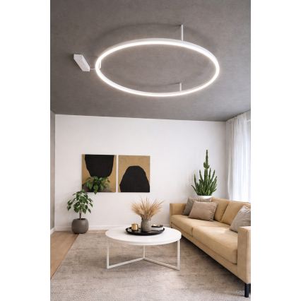 Ideal Lux - LED plafonsko svetlo ORACLE SLIM LED/29W/230V 2700K CRI 90 prečnik 50 cm belo