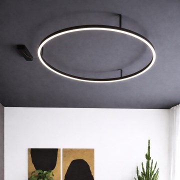 Ideal Lux - LED plafonsko svetlo ORACLE SLIM LED/29W/230V 3000K CRI 90 prečnik 50 cm crno