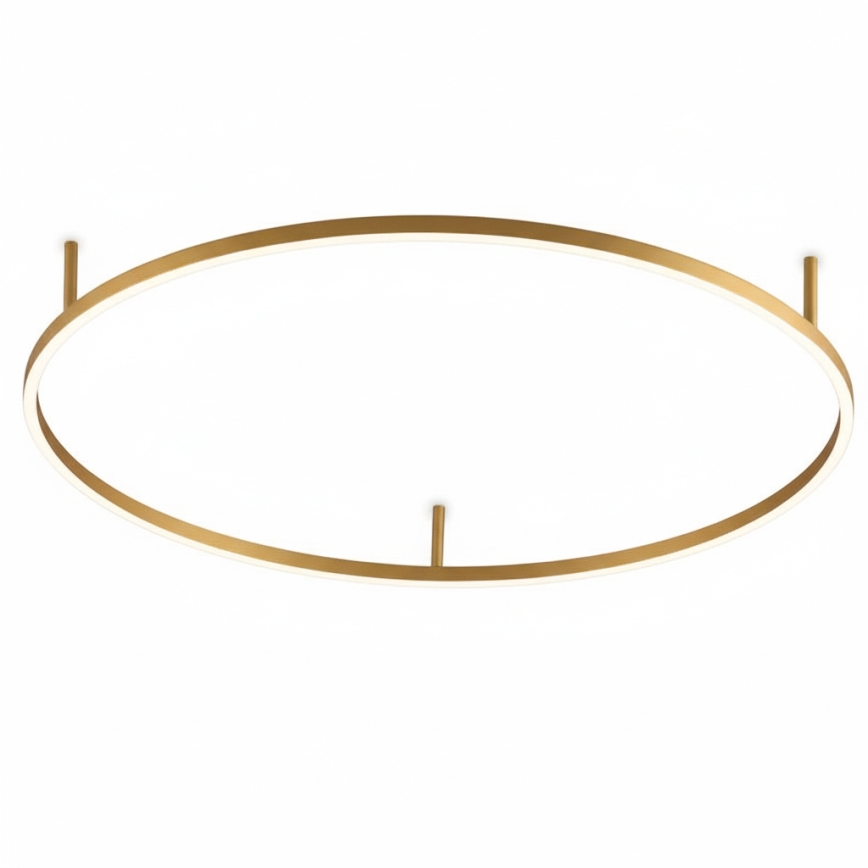 Ideal Lux - LED plafonsko svetlo ORACLE SLIM LED/37W/230V 4000K CRI 90 Ø 70 cm zlatna